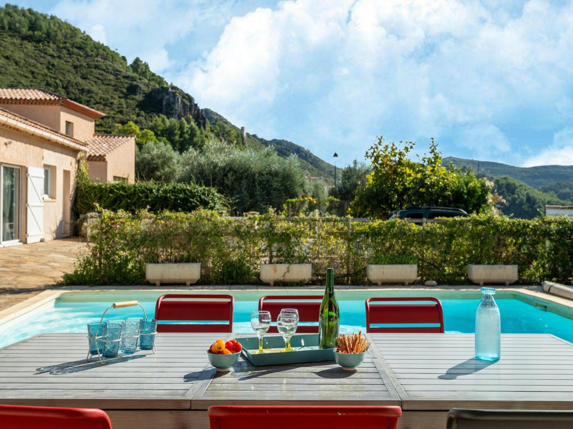 House In The South Of France With Private Pool Villa Roquebrun ภายนอก รูปภาพ